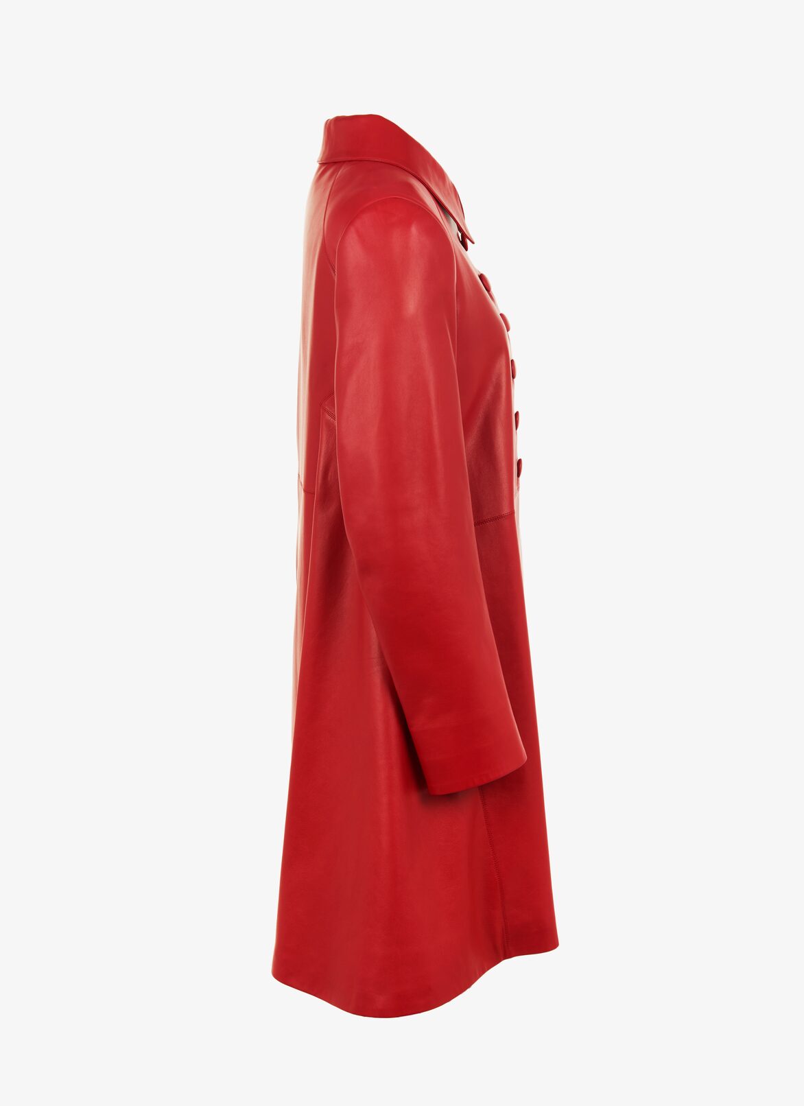 Leather Coat ALAÏA RED LEATHER COAT